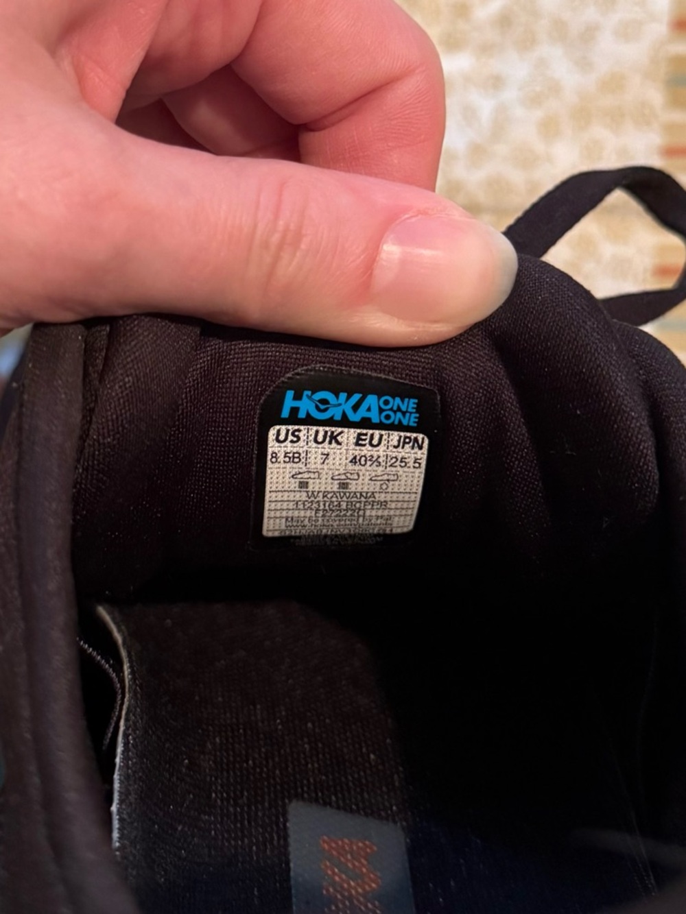 Hoka One One Black Athletic Sneakers - Picture 3 of 4